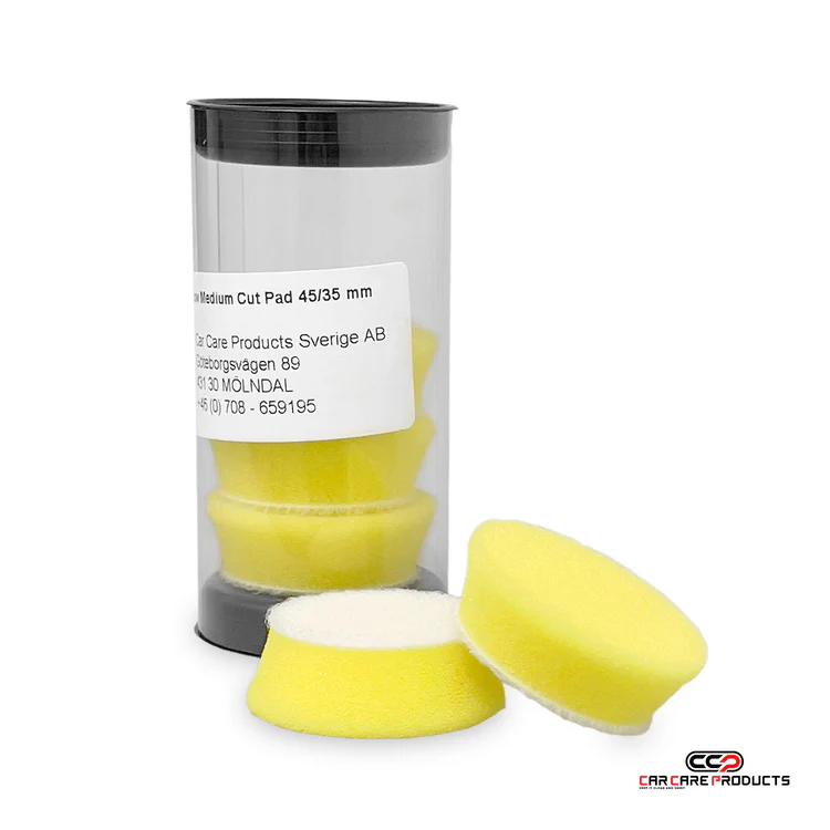CCP Yellow Medium Foam Pad 1,5" (35/45mm) Polertrissa