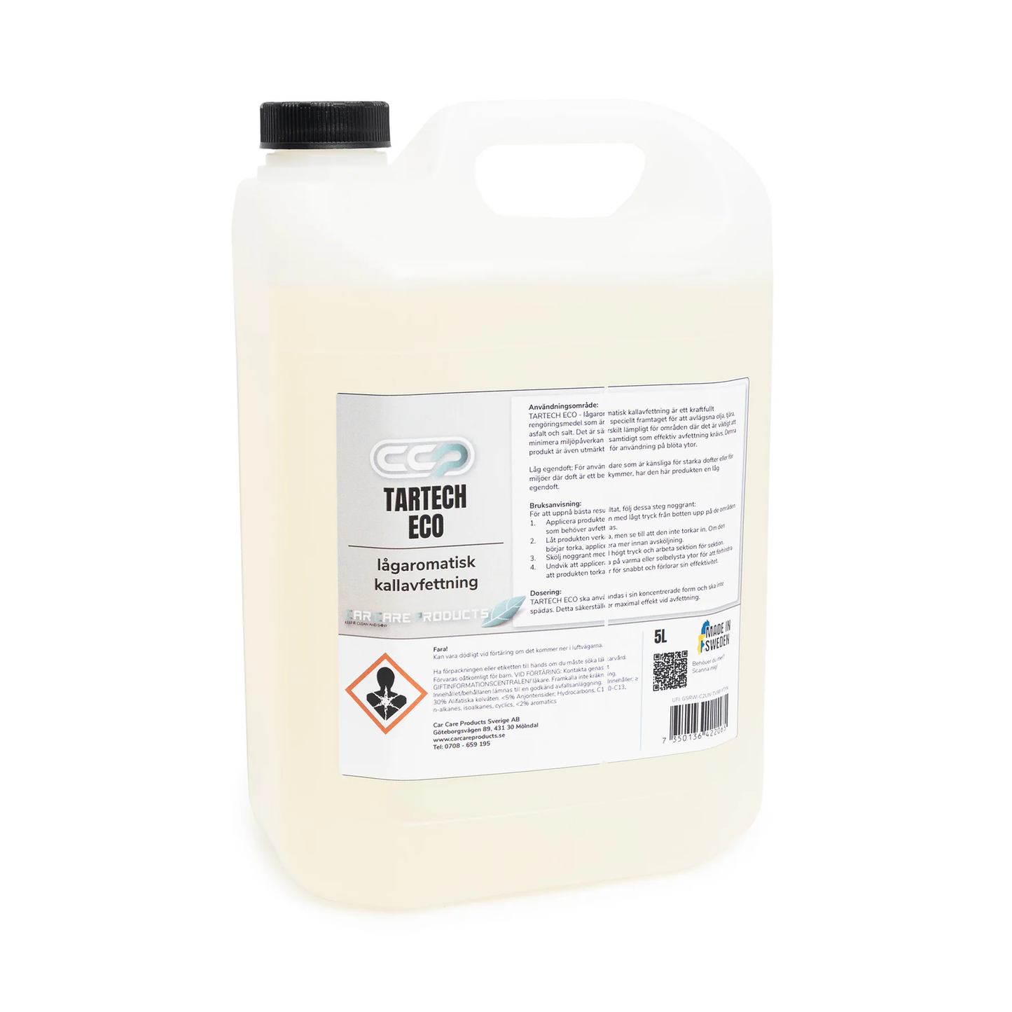 Tartech ECO - Lågaromatisk Kallavfettning asfaltsborttagar